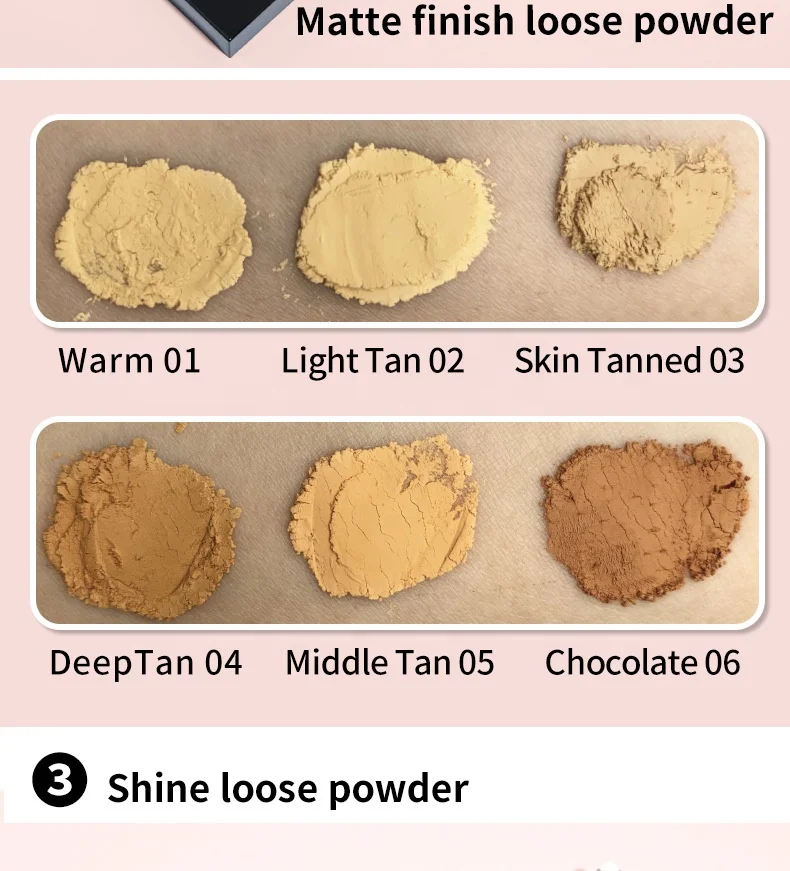 Custom Oil Control Pressed Powder Matte Finish Waterproof Makeup Face Setting Powder