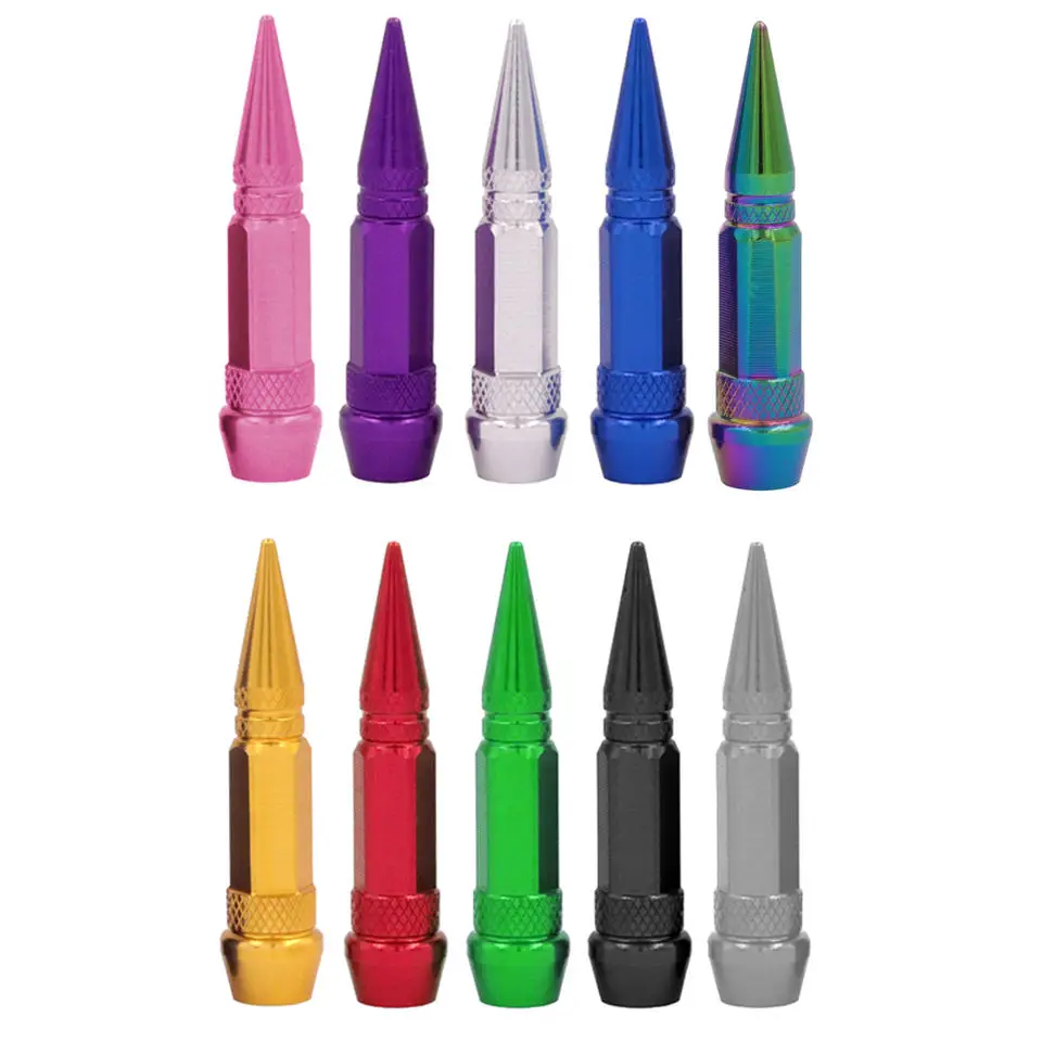 Universal  Wheel Stem Spiked Valve Cap Bike Auto Truck Tire Valve Dust Cap Bullet Valve Cover Tire