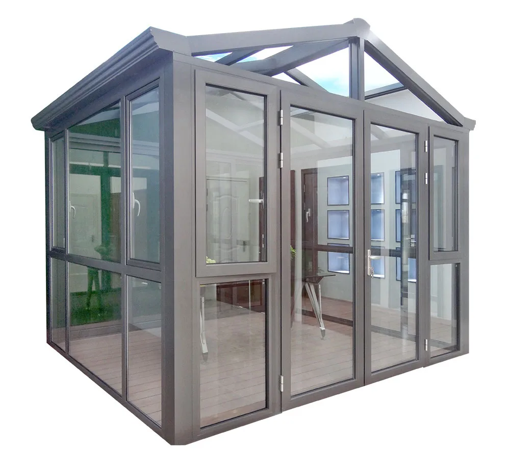 Made in China free standing sunroom sunrooms & glass houses  Aluminium Glass Sunroom For Solarium