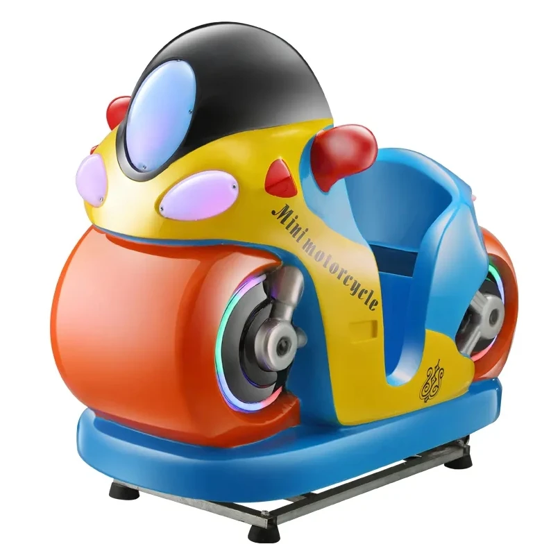 Amusement machine kiddie rides gaming machine HD screen coin operated fiberglass cartoon kids rides rocking car