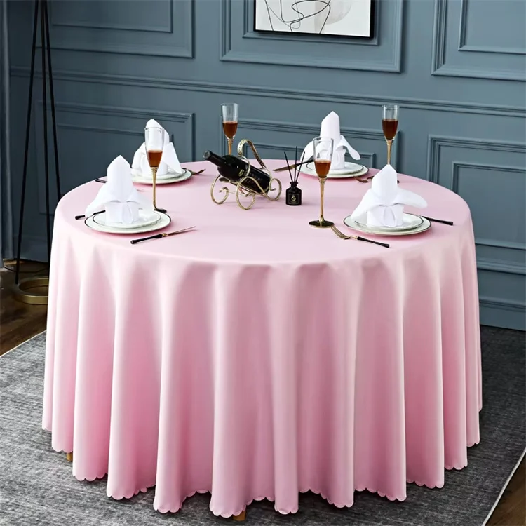 Table Cloths for 8-10 Seater Dinner White Round
