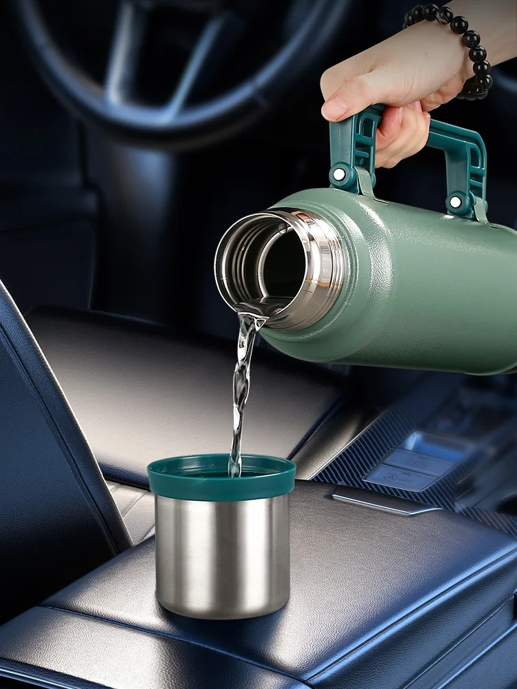 Горячая продажа 1.9L бутылка для воды из нержавеющей стали настраиваемый термос вакуумные колбы изолированный тепловой чайник с ручкой