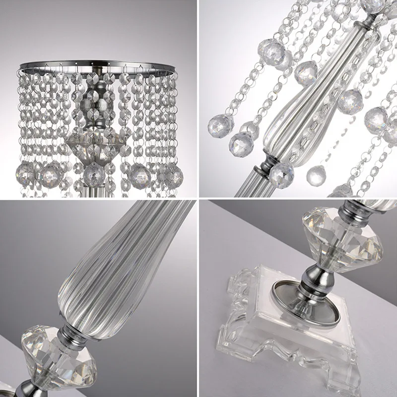 European Style Ornaments Wedding Party Home Event Decoration Crystal Flower Stands Wedding Table Decoration Centerpieces