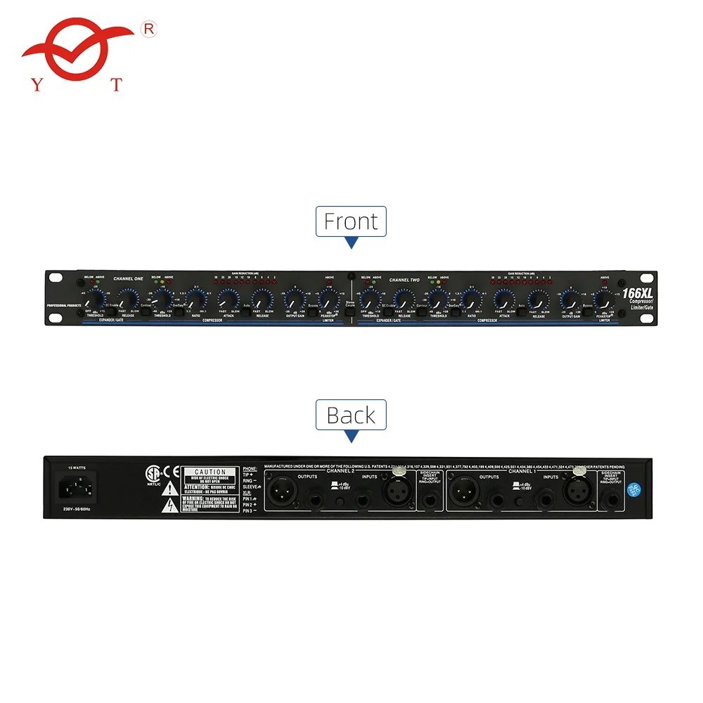 166xl 266xl профессиональный звуковой аудио Компрессор Ограничитель двухканальный цифровой для сценического звука