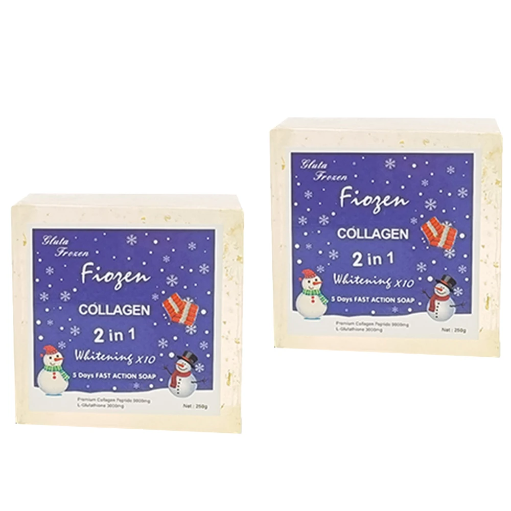 Frozen Collagen 2 in 1 Skincare Product Whitening Body Wash 5 Days Fast Action Kojic And Collagen Bath Soap