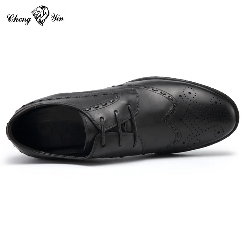Wholesale men shoes Top Quality Genuine leather invisible increasing Mens dress shoes European Design Elevator Shoes for men