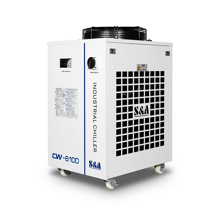 S&A CW-6100 Intelligent Temperature Control Safty 4.08kW/4.24kW Industrial CNC Spindles Laser Chiller