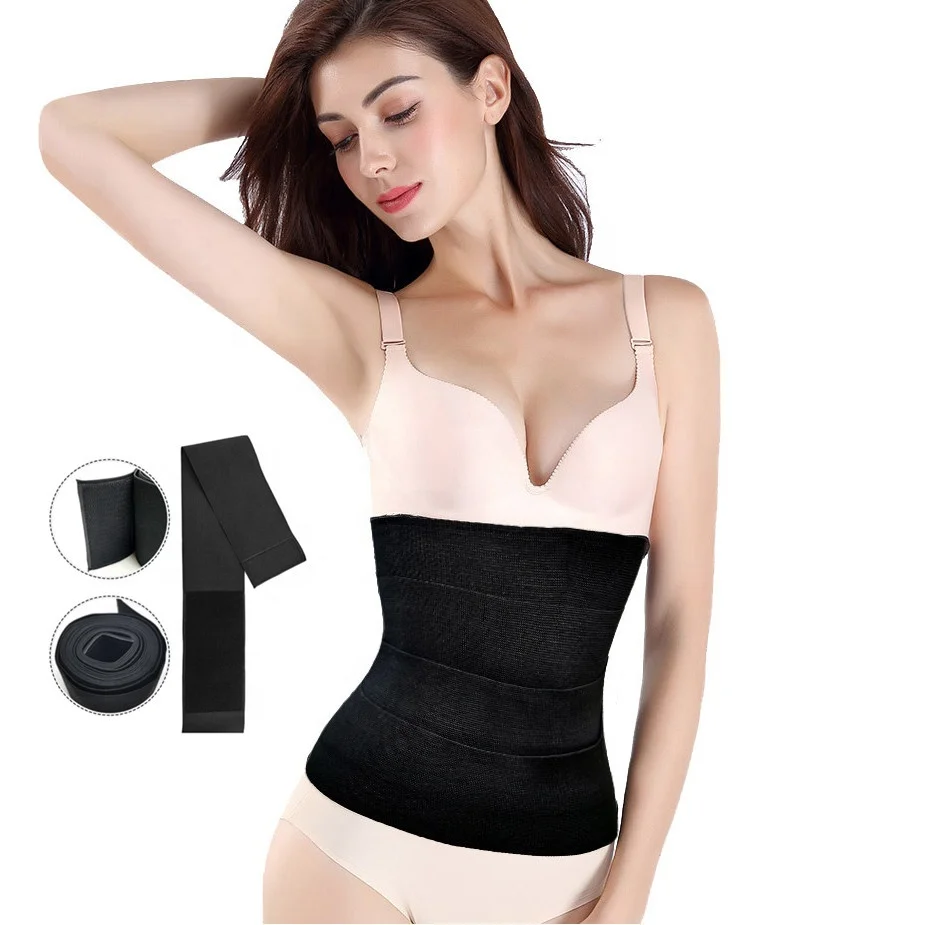 Long Belly Wrap Breathable Slim Band Belly Fat Trimmer Tummy Control Waist Shaper Slimming Belt