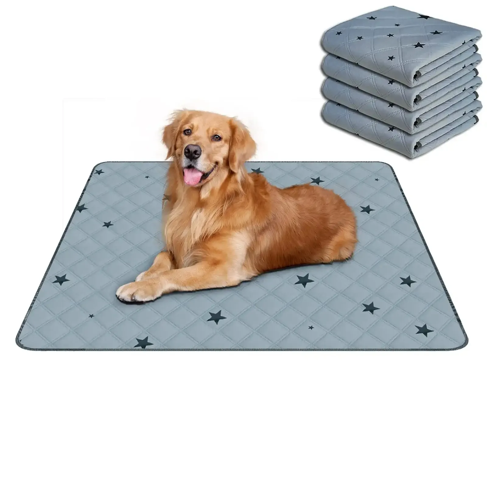 Wholesale Non-slip Dog Pet Pee Pad For Toilet Training Washable Reusable Dog Pee Pad