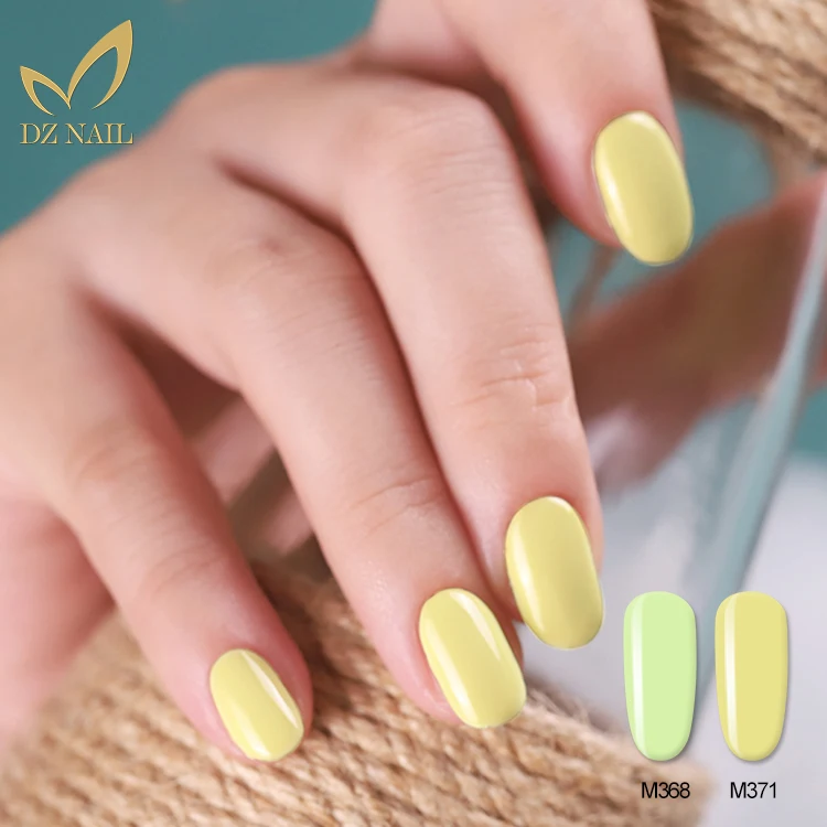 Perfect Private label glitter yellow color uv gel nail products uv led organic gel nail polish