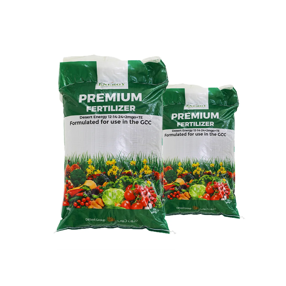 Desert Energy 12-14-24+2MgO+TE Compound Powdered Fertilizers Premium Formulation for Healthy Plant Development 25kg