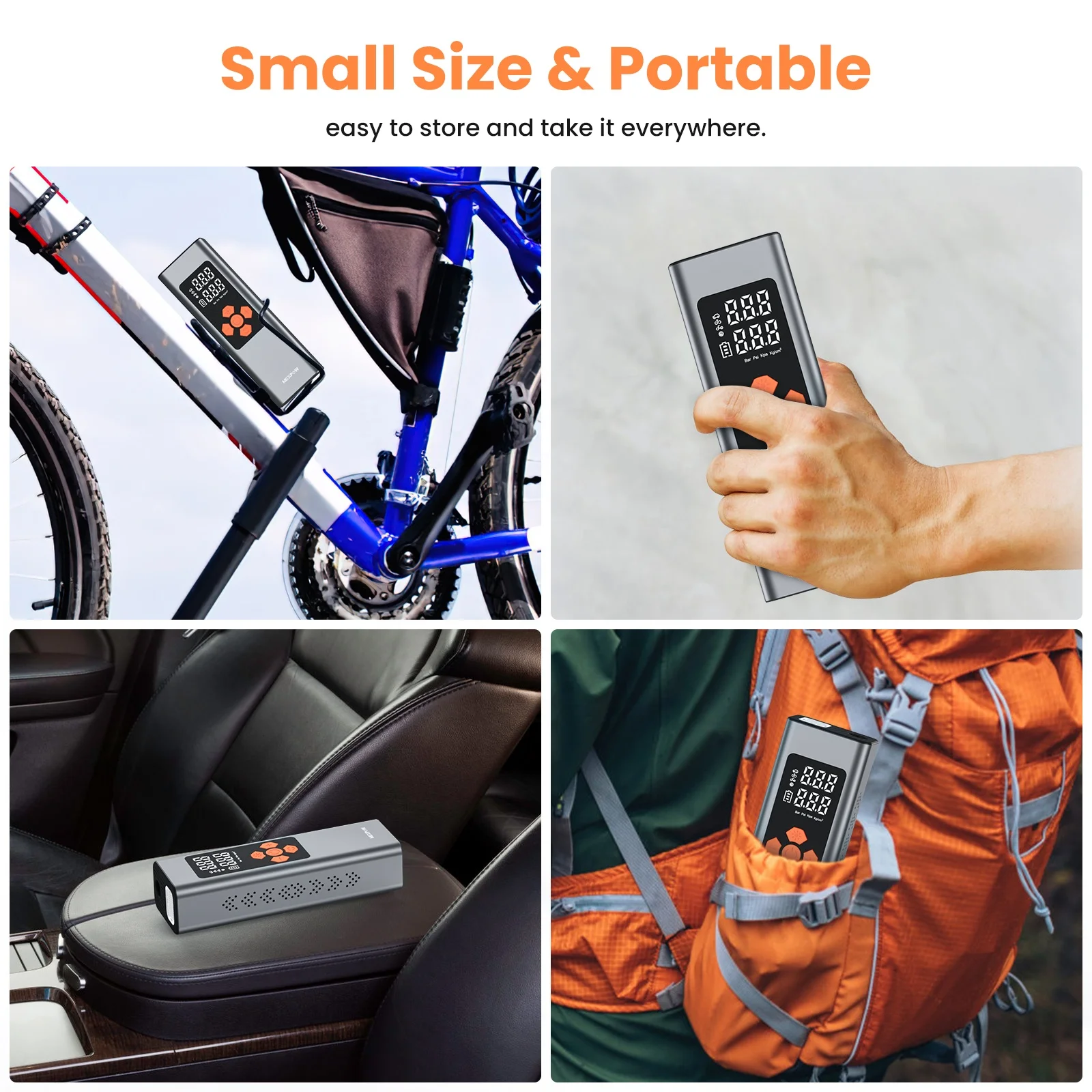 MS22C-003 150psi portable balloon pump car air compressor Tire Inflator Air Compressor Pump Electric Ball Air Inflator Tyre Pump