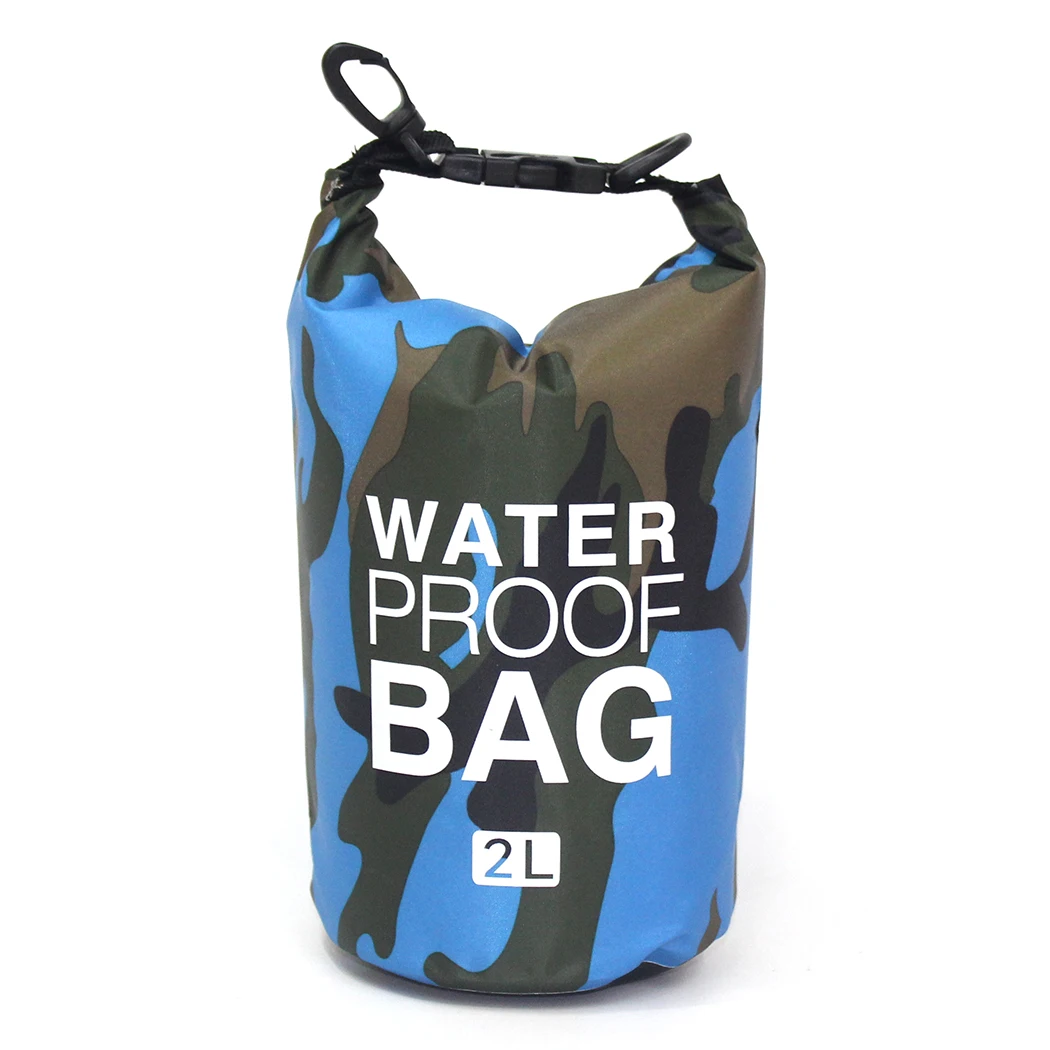 2L Mini Camo Dry Sack Promote Low Price Products Waterproof Polyester  Sack Keeps Gear Dry for Kayaking Beach Rafting Boating