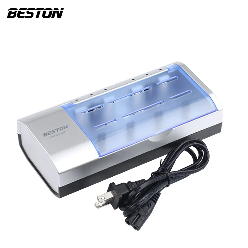 Beston multi-function C821BW universal Smart D,C,AA,AAA,9V rechargeable battery Charger