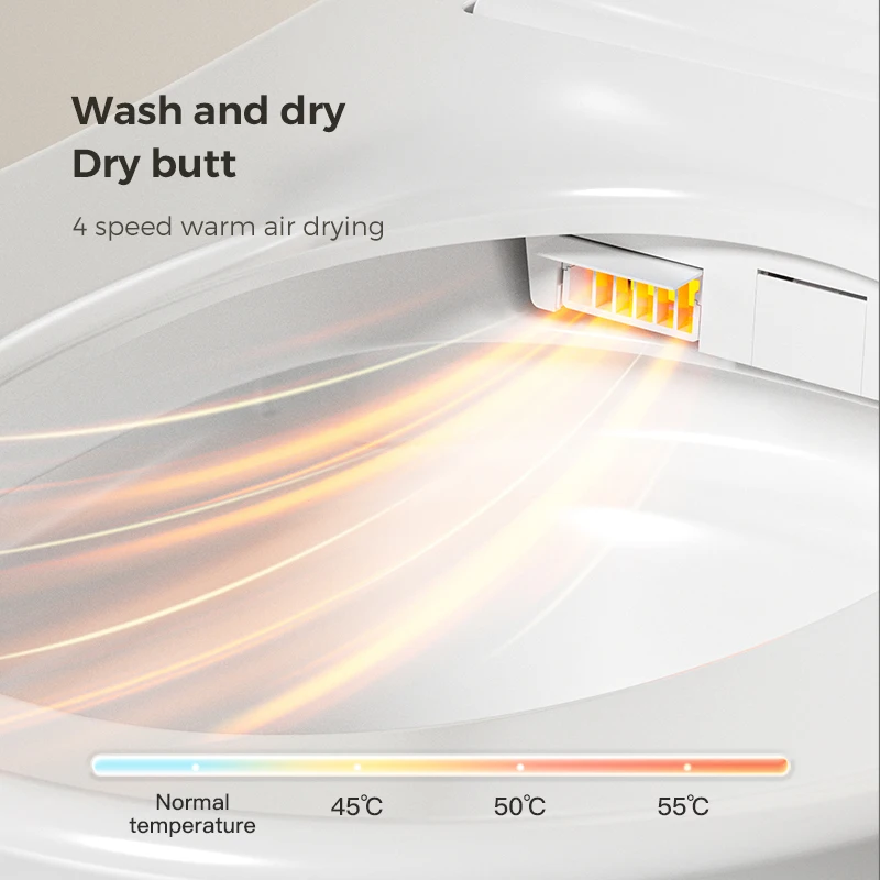 2024 Automatic Wall Hung Mounting Intelligent WC Smart Toilet Commode With Bidet and UV Light For Bathroom Hotel