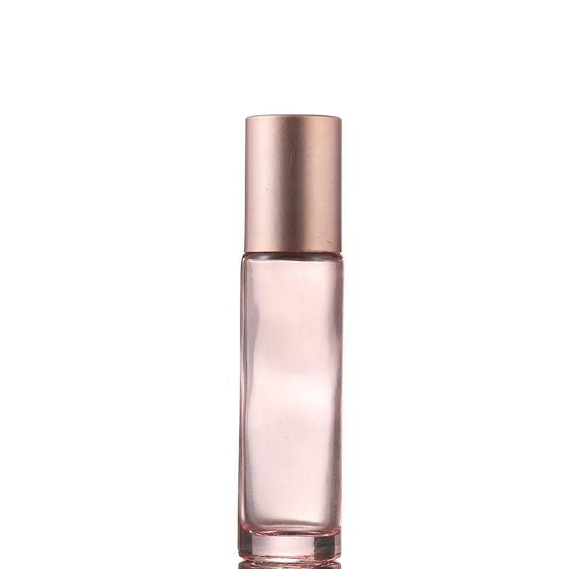 Clear Roll on Bottles 10ml Roller Bottles with Aluminum Cap Stainless Steel Roller Balls for Essential Oil