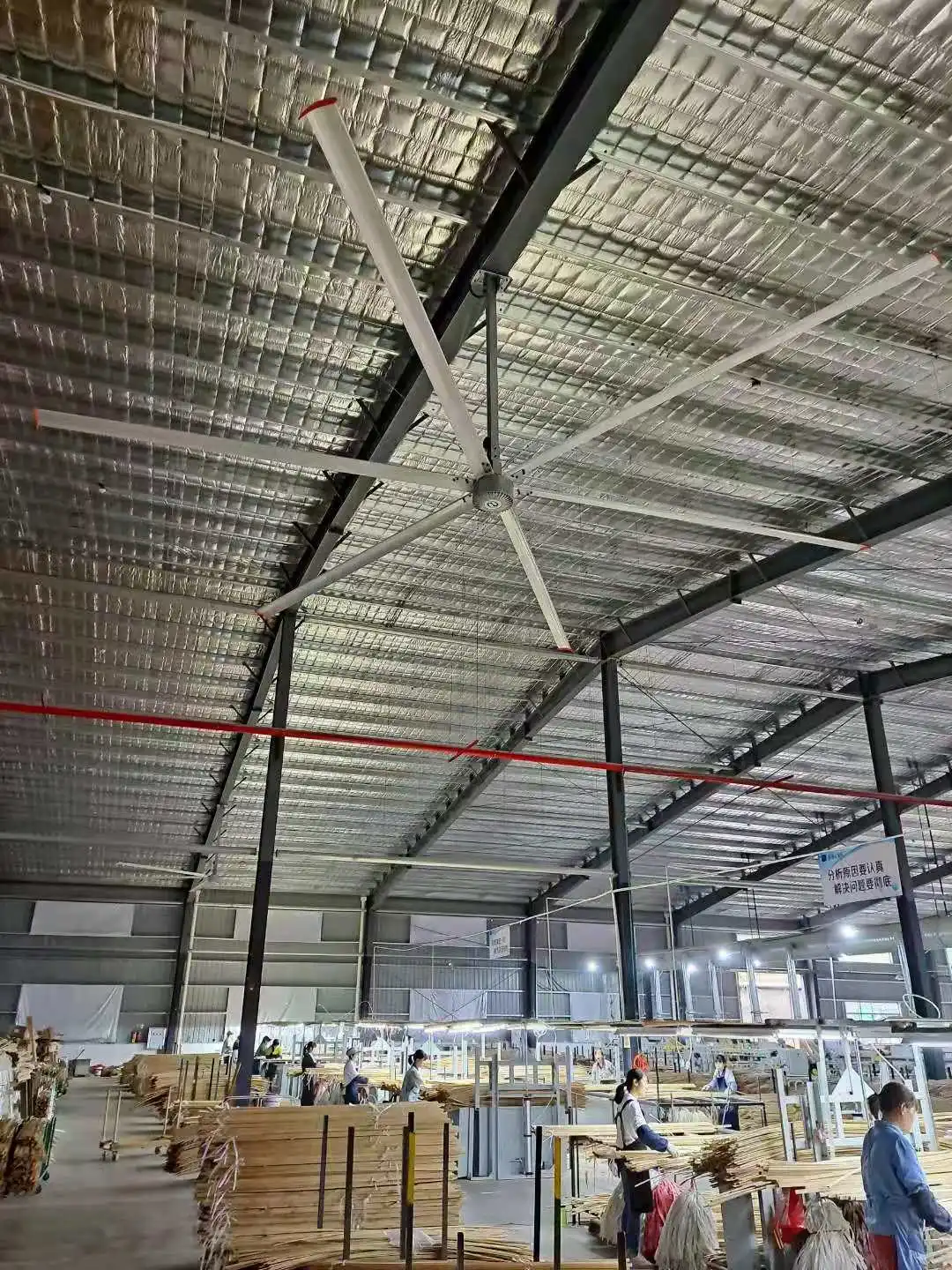 12ft 3.7M HVLS Warehouse Ventilation Fans IP66 Controlled for Efficient Cooling