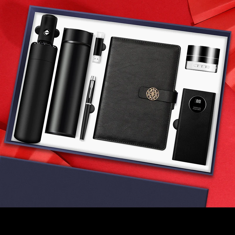 High Quality 7 in 1 Luxury Gift Sets for Business Christmas Occasions Corporate Promotions Bank Insurance Employee Recognition
