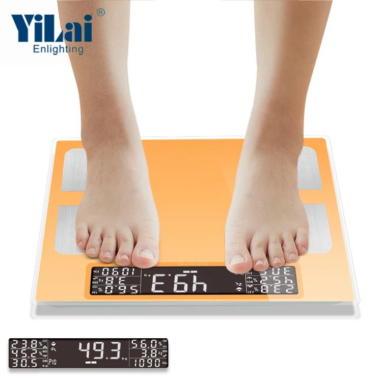 big LCD Wholesale China factory personal body composition analyzer electronic body fat scale bathroom weight scale