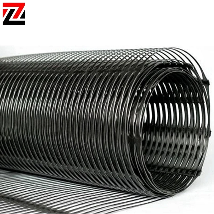 ZCWY 35KN 50KN PE PP geogrid uniaxial geogrids for road construction
