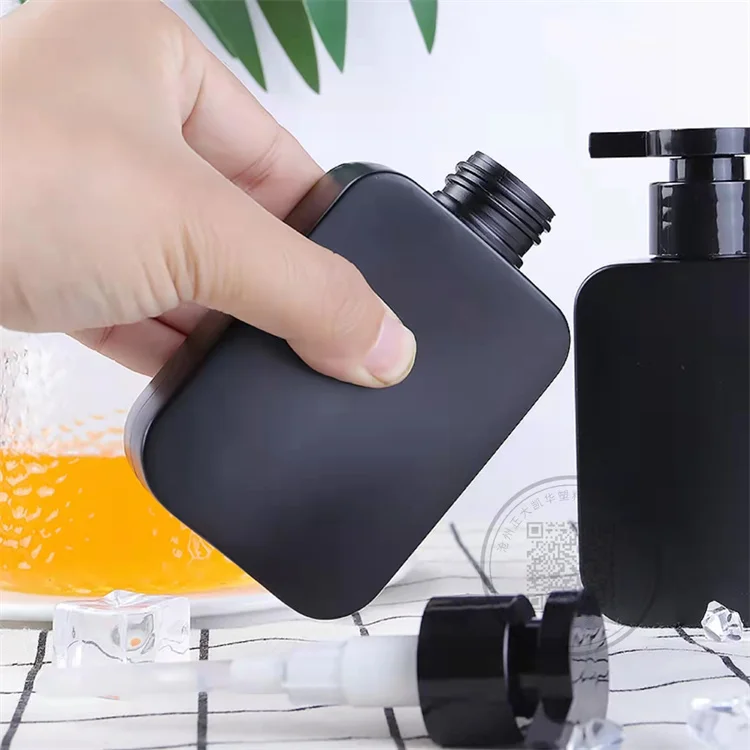 Wholesale 250ml Empty Square Eco-friendly Plastic Shampoo lotion pump Bottle