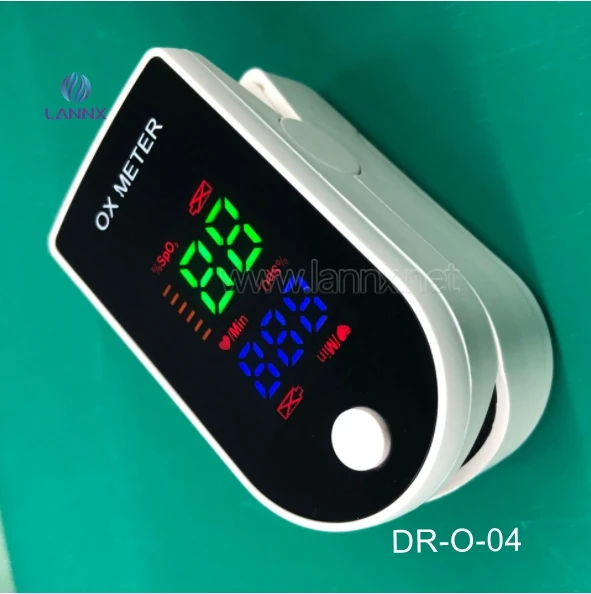 LANNX DR-O-04 CE Approved Digital Display SpO2/PR Adult Pulse Oxi mater Human animal use Sleep Monitor Oksimetre Oxymetr