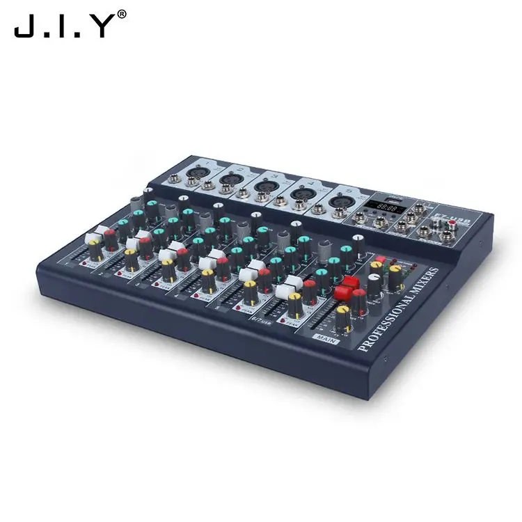 J.i.y F7-Usb 7-канал использующийся профессиональный аудио цифровой микшер для оптовых