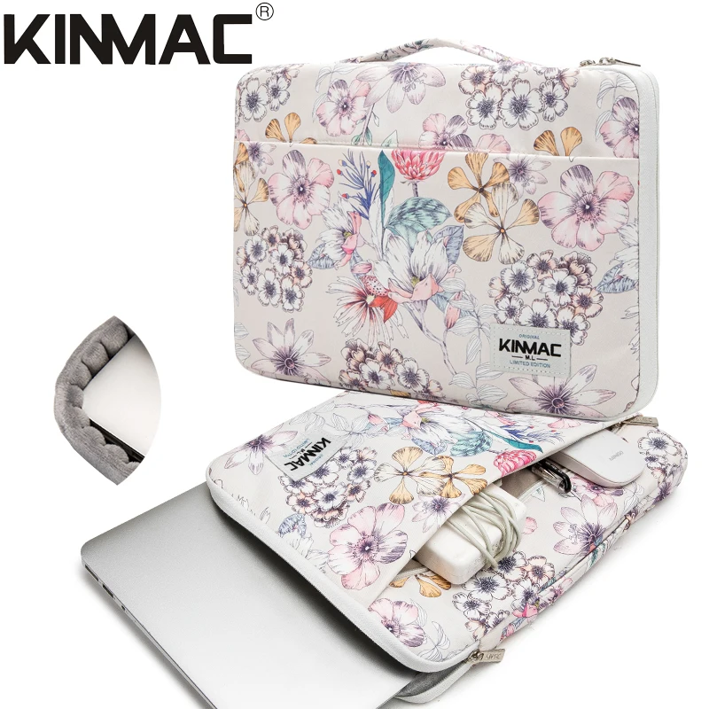 Kinmac Flower 04 360 Protective Water Resistant 15 inch 15.6 inch Laptop Notebook Case Bag Sleeve for 15.6 inch Laptop