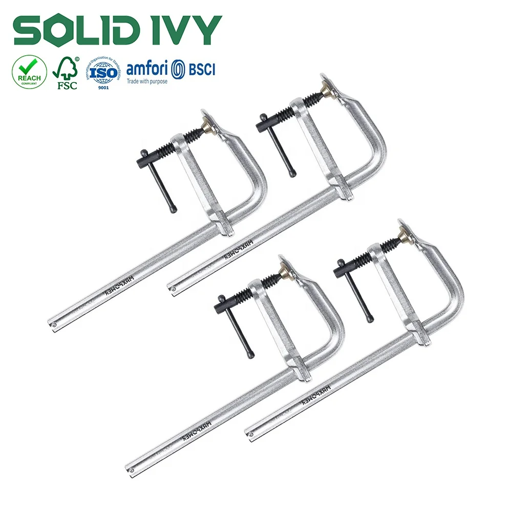 Clutch Style Welding Woodworking F-Clamp Heavy Duty Metal Working Bar F Clamp