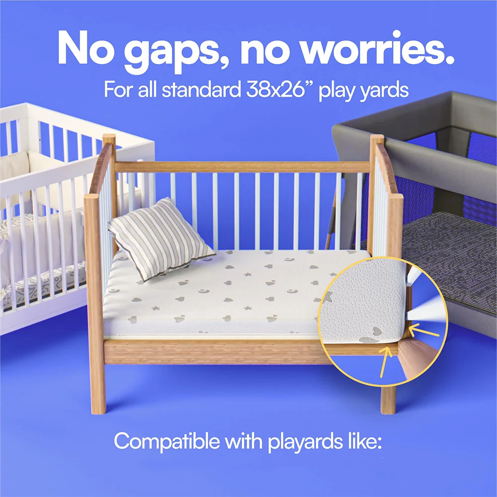 Honeycomb Orthopedic Crib Mattress, Greenguard Gold Certified, Fits Crib and Toddler Bed pad