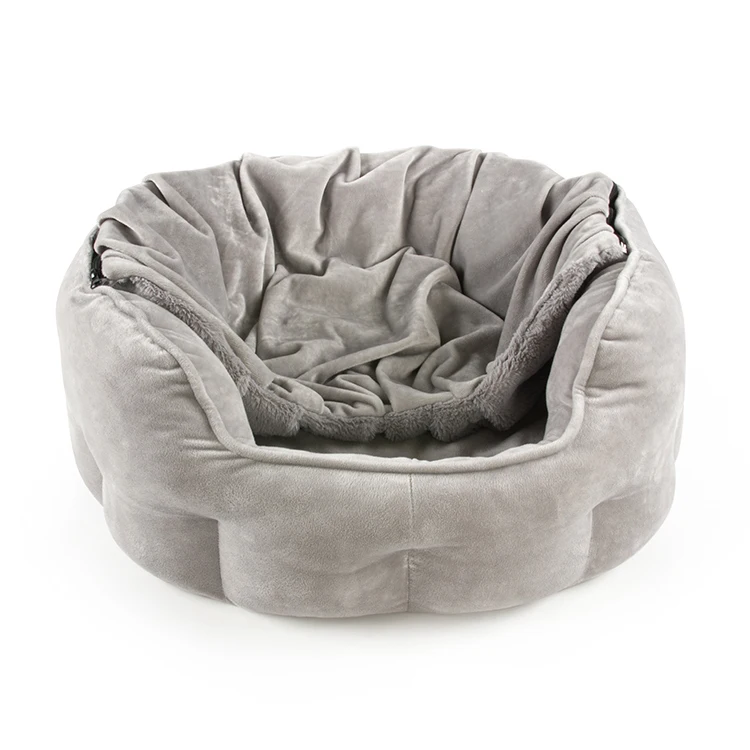 Wholesale Zhejiang Pet Cat Nest Soft Dreamy Sleep Anti Anxiety Cozy Cat Cave Bed