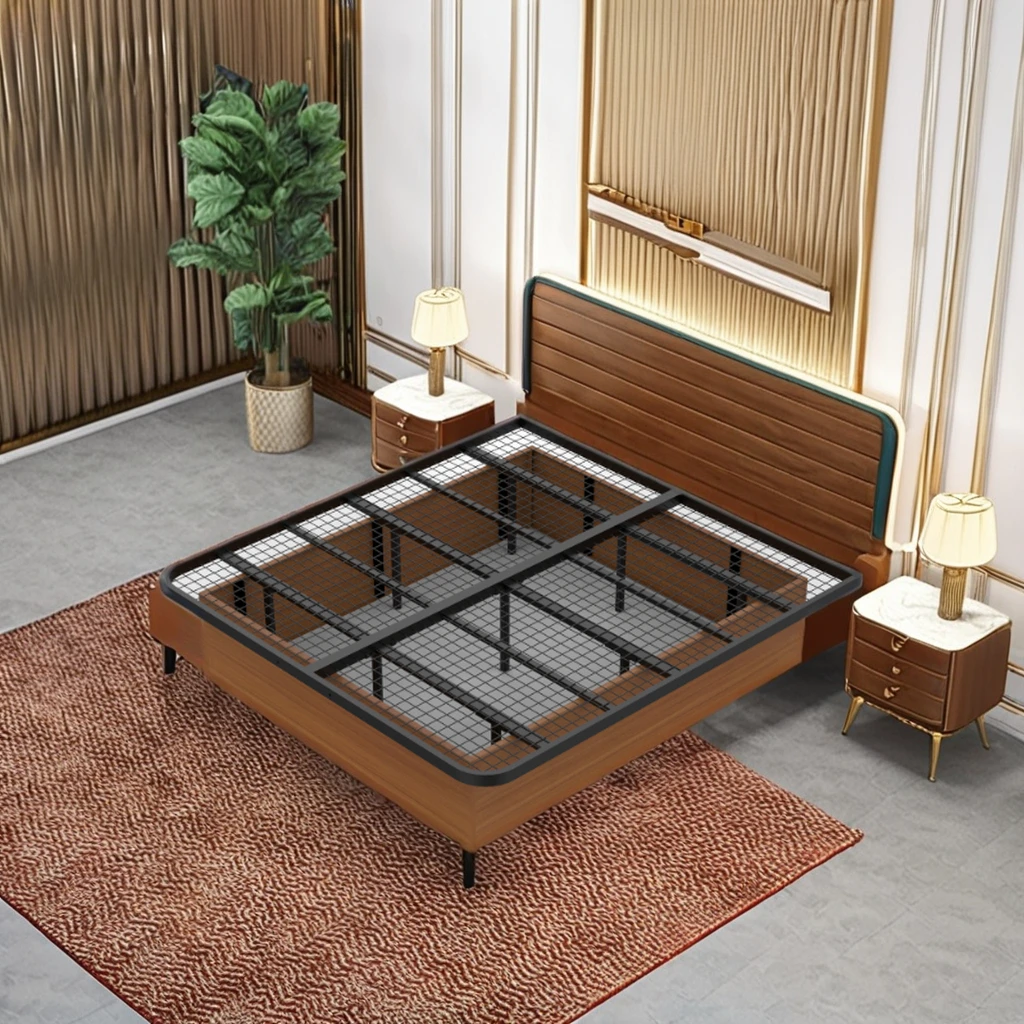 high quality hotel furniture king queen  size hotel beds single bed metal bed frame for hotel
