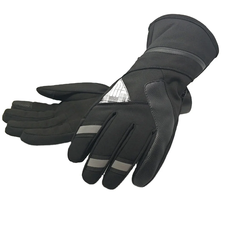 Waterproof Windproof Warmest Winter Snow Snowboard Snowmobile ski Sports Gloves with Zipper Wrist  Customized Ski Gloves