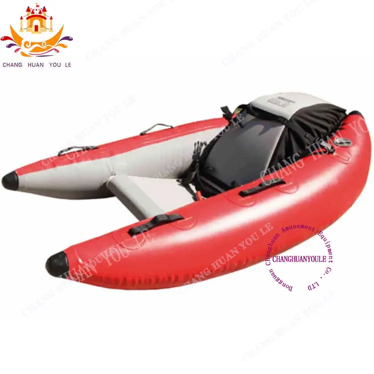 PVC 0.9 or 1.2mm White Water Rafting Inflatable Raft Drift Boat For Water Slide