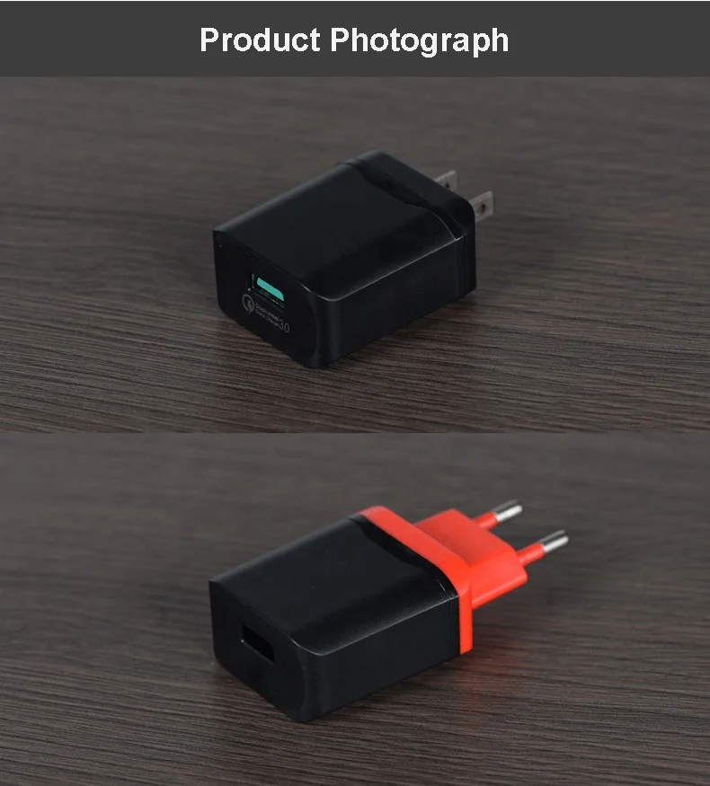 QC 3.0 Single USB Ports Fast Charger QC3.0 18W USB Wall Adapter For Phone Quick Charing