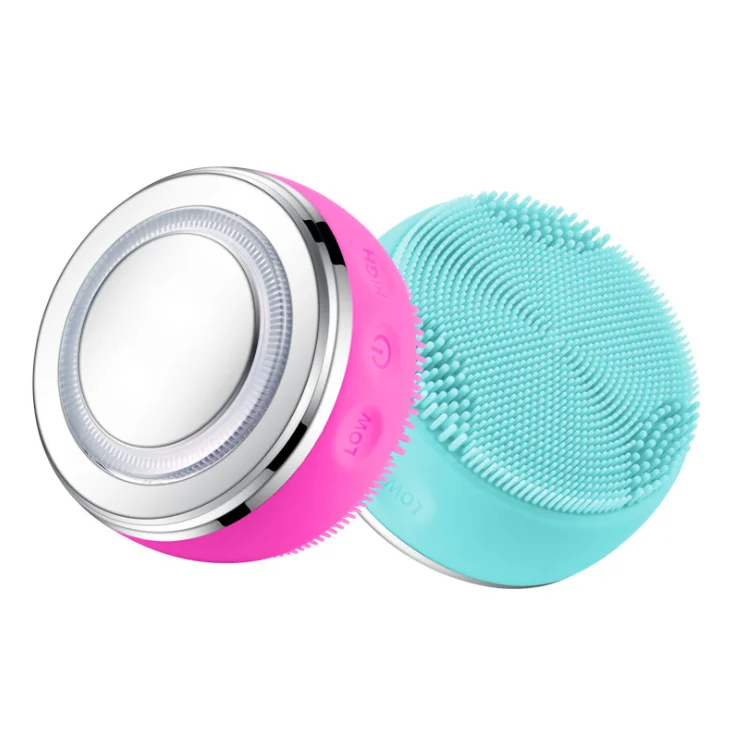 
New 2021 electric beauty facial vacuum pore cleansing brush face cleanser silicone face cleansing brush for facial exfoliation 