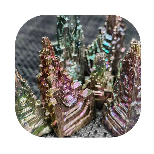 spiritual products crystals crafts raw minerals natur stone rainbow rough bismuth ore raw stone specimens for Reiki