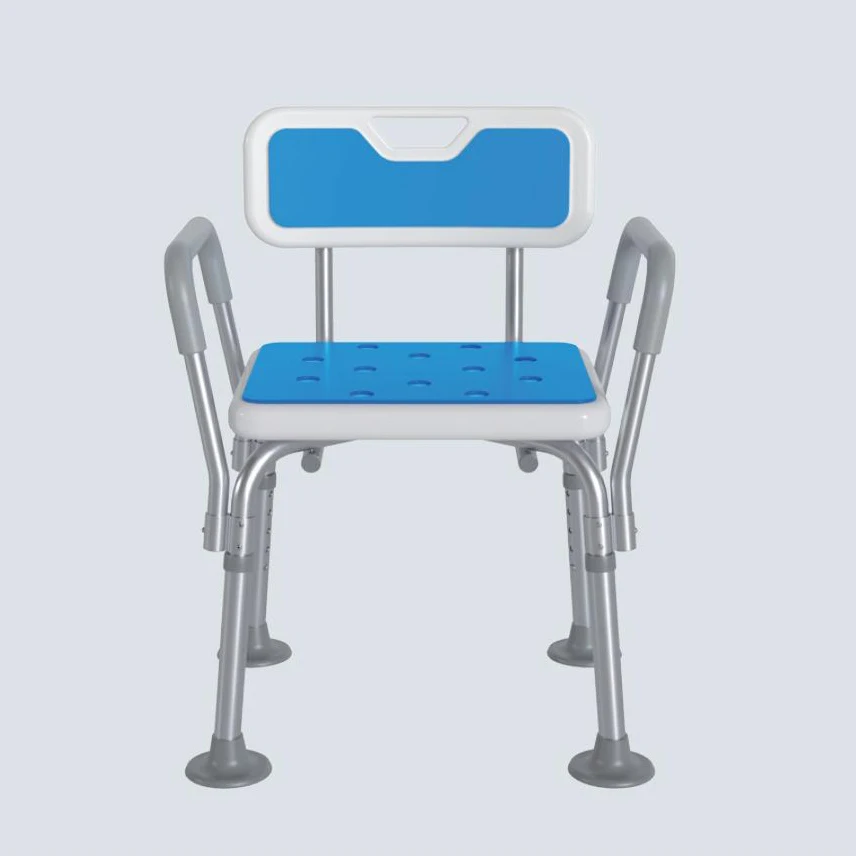 Hot Selling Cheap Aluminum Alloy Adjustable up and Down Eco-Friendly Multifunctional Shower Chair