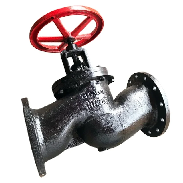DN200 Rising Stem Handwheel Cast Iron Manual Flanged Type Globe Control Valves