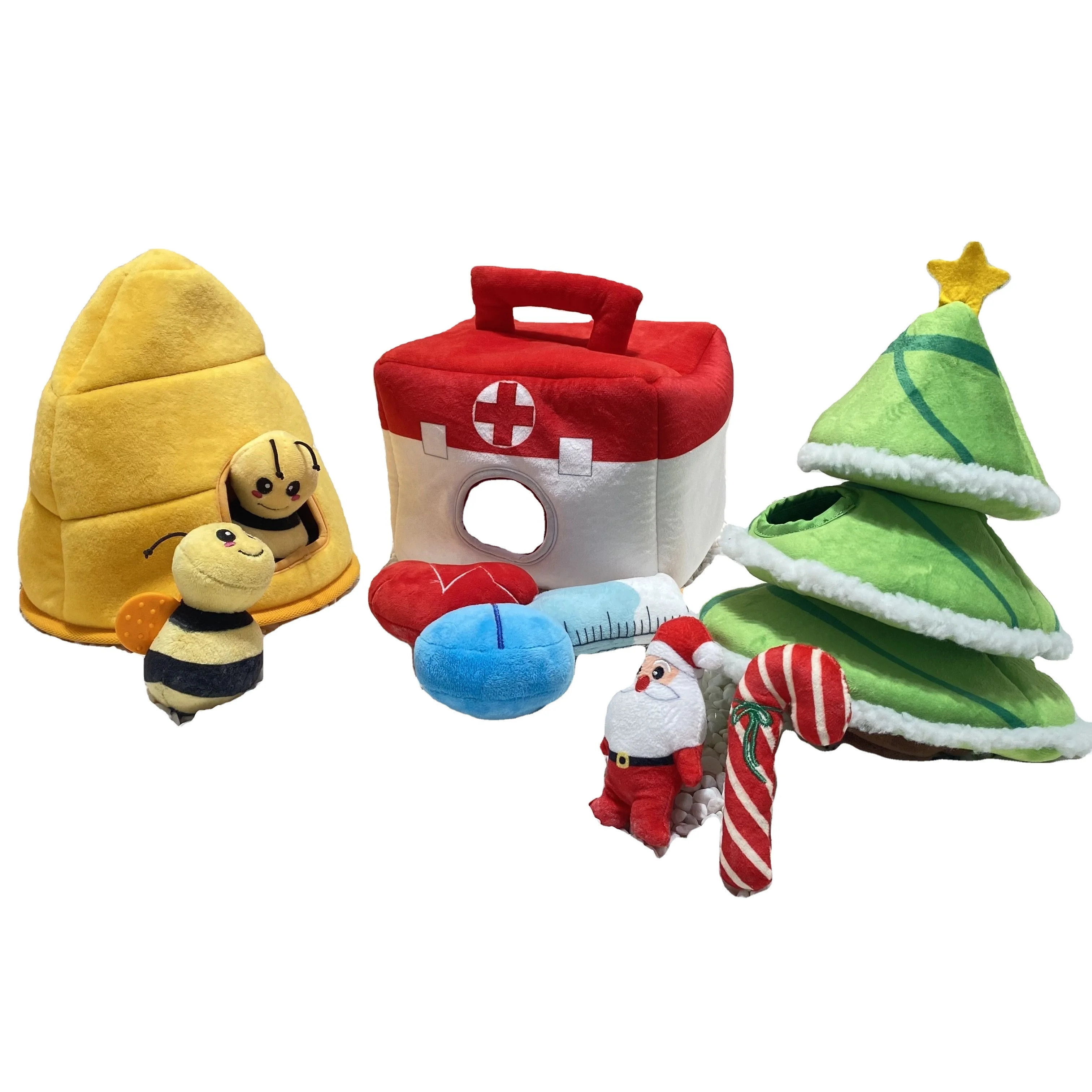 Hide And Seek 2022 Newest Design Pet Durable Chew Toy Custom Plush Toy