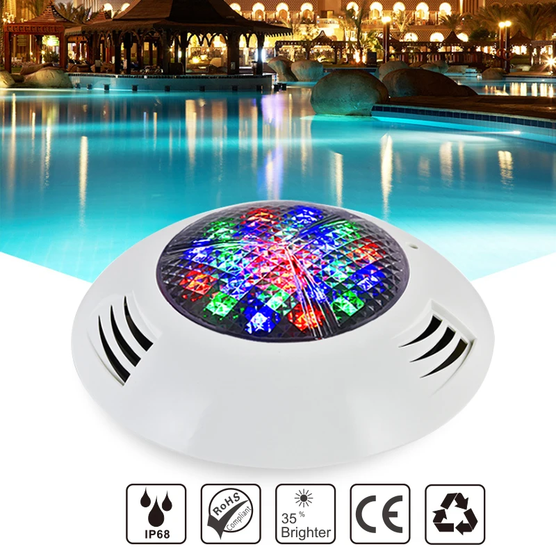 Аксессуары для подводного бассейна оптом IP68 Водонепроницаемый светодиодный 24 Вт AC12v свет для бассейна