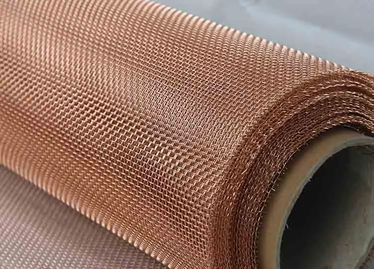 80 200 250 mesh red copper wire mesh for emf shielding faraday cage/Factory Direct Screen 500 Micron Wire Fabric Copper Mesh