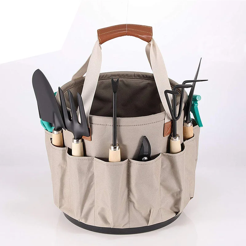 Custom oxford tote gardening bonsai florist garden bucket tool bag