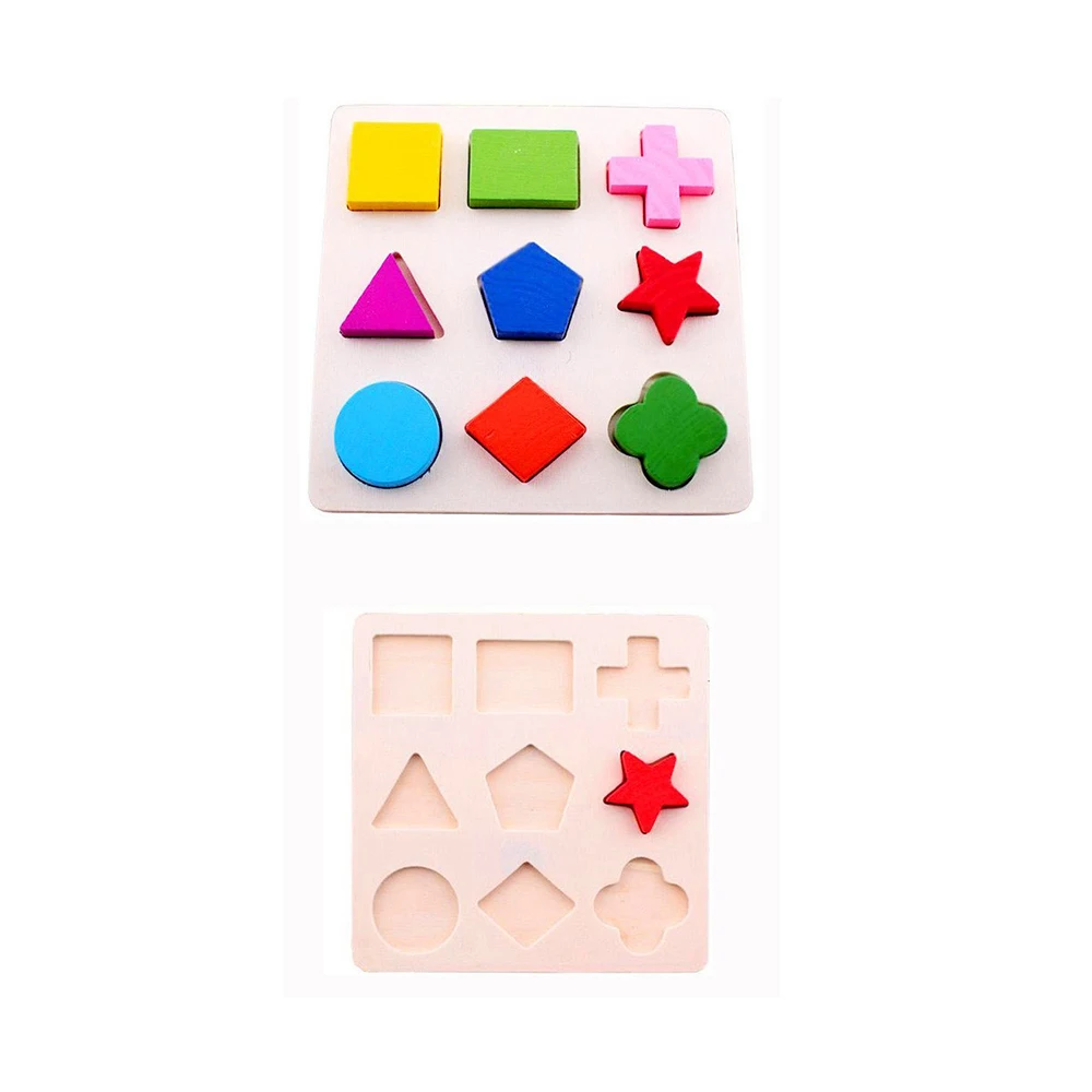 Дошкольного деревянные развивающие Монтессори учебного материала EN71 малышей игрушки формы и цвета сортировщик