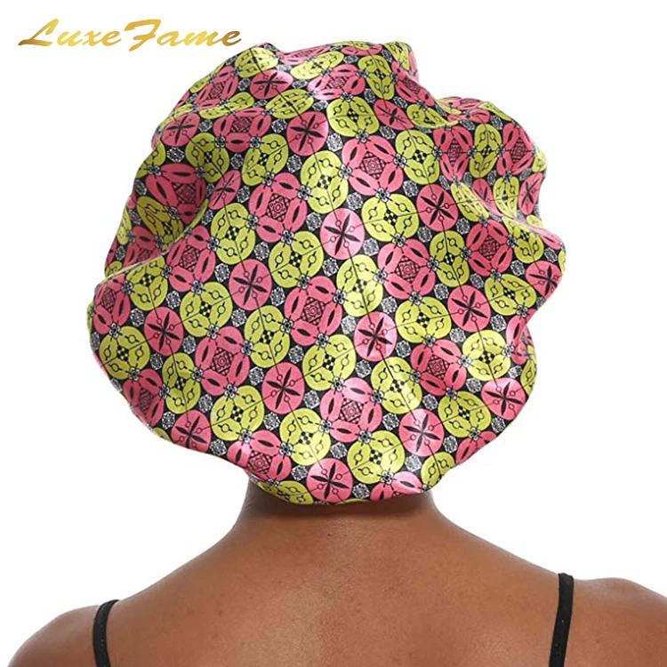 Soft Day And Night Cap For Hair Bonnet Wide Band Sleeping Cap Supplier Night Sleep Hair Head Cover Wide Band Elastic Hat