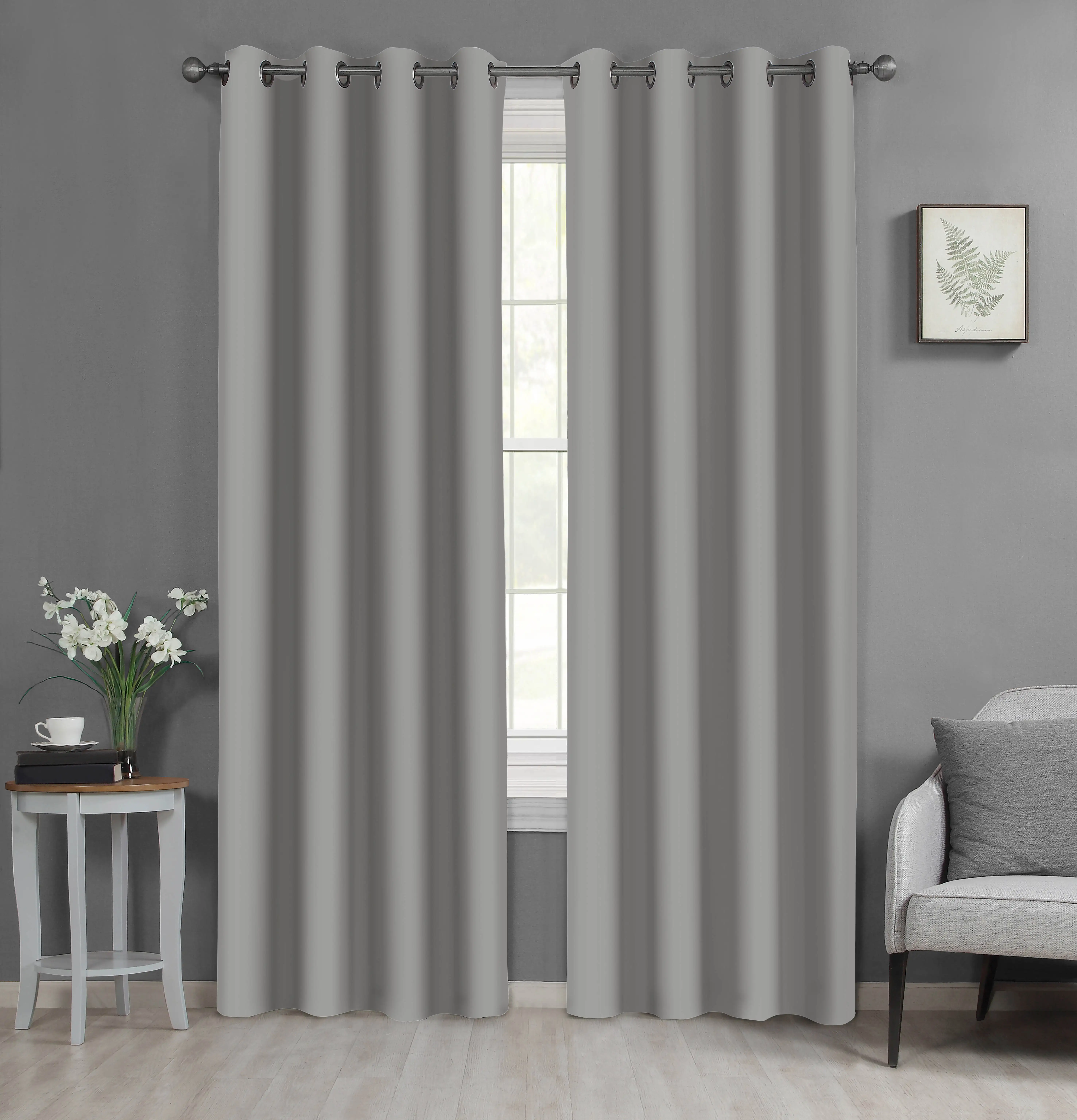 OWENIE Hot Sale Polyester Thermal Insulated Window Treatment Blackout for Bedroom and Living Room curtains Hotel Window Curtains