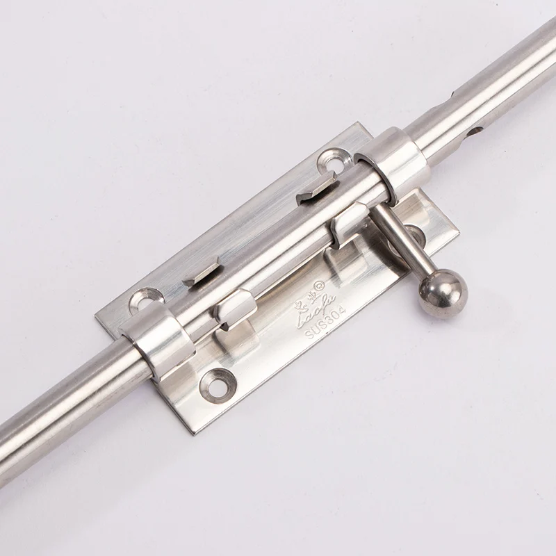 Hot Sale 6-12 inches Thickened stainless steel tower bolt heavy door latch Building materials and furniture accessories for door