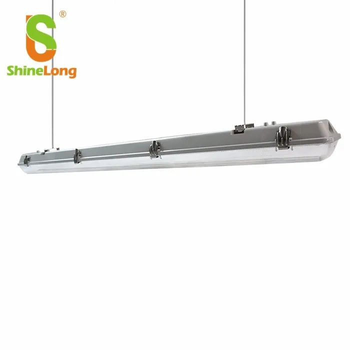 ShineLong IP65 IK09 led tri proof light tube light t8  Linkable without cable Non-Dim Microwave Sensor Dim