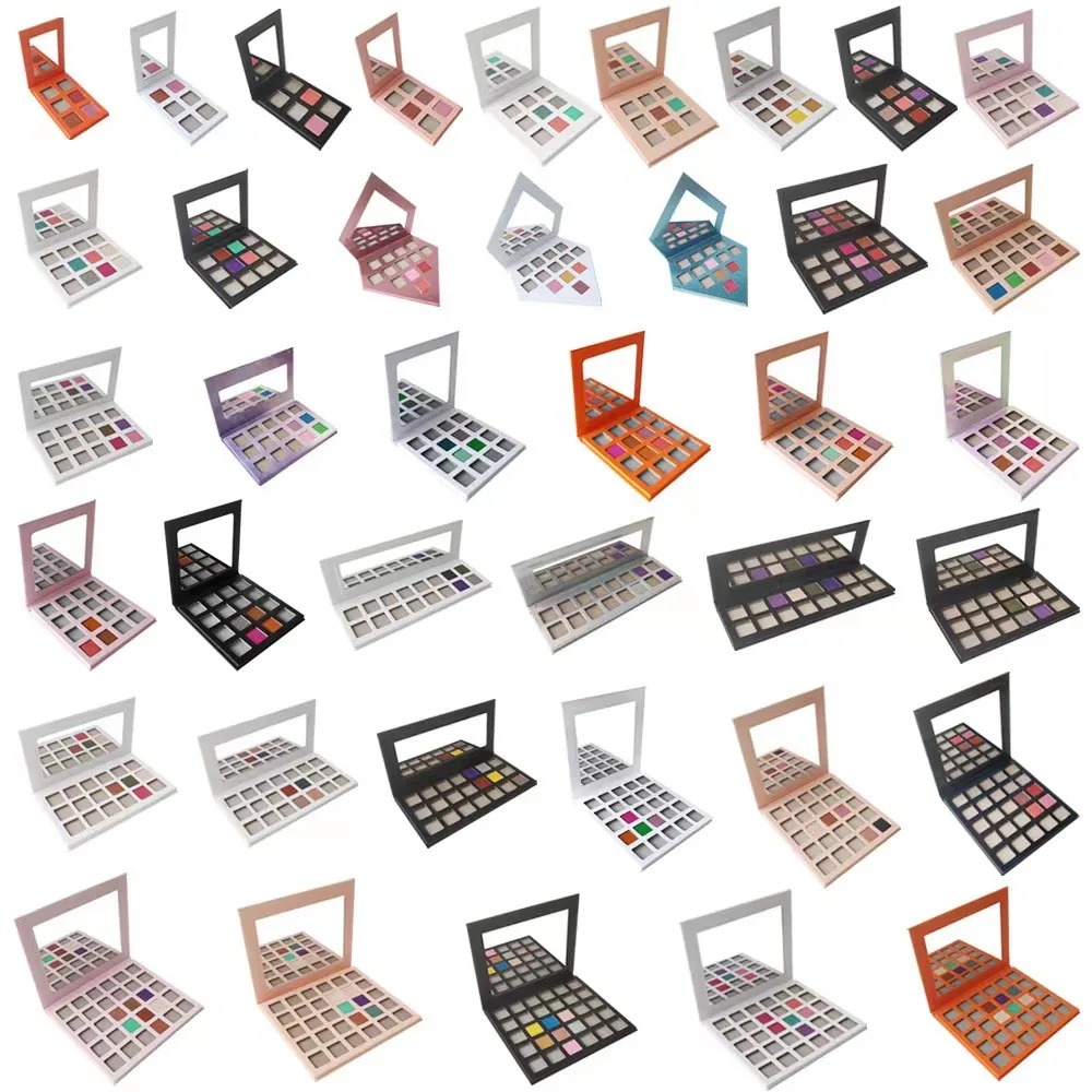 OMG design custom logo private label magnetic eyeshadow palette diy make your own eyeshadow palette