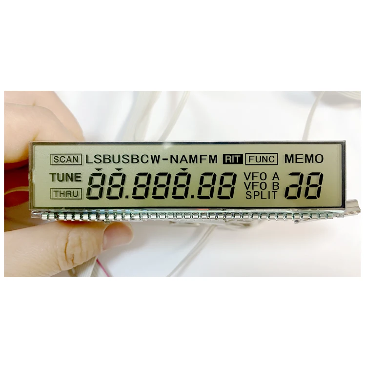 Customized Strip Single Line 16 8 9 Digit 7 Segment LCD Display Module Long Custom Shaped LCD Screen For Meter